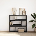 vidaXL, vidaXL Bücherregal/Raumteiler Schwarz 100x33x94,5 cm
