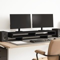 vidaXL, vidaXL Monitorständer Schwarz 100x27x15 cm Holzwerkstoff