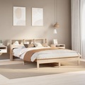 vidaXL, vidaXL Massivholzbett mit Regal ohne Matratze 120x190 cm Kiefer