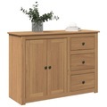 vidaXL, vidaXL Sideboard mit Schubladen Panama 112x40x80 cm Massivholz Kiefer
