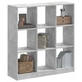 vidaXL, vidaXL Bücherregal Betongrau 102x32x108 cm Holzwerkstoff