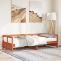 vidaXL, vidaXL Tagesbett Wachsbraun 80x200 cm Massivholz Kiefer