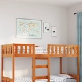 vidaXL, vidaXL Kinderbett ohne Matratze Wachsbraun 90x200 cm Massivholz Kiefer