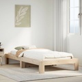 vidaXL, vidaXL Massivholzbett ohne Matratze 75x190 cm Kiefernholz