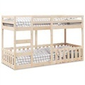 vidaXL, vidaXL Etagenbett 80x200 cm Massivholz Kiefer
