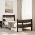 vidaXL, vidaXL Bettgestell ohne Matratze mit Kopf- und Fußteil 75x190 cm