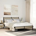 vidaXL, vidaXL Bettgestell ohne Matratze Sonoma-Eiche 140x200 cm Holzwerkstoff