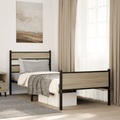 vidaXL, vidaXL Bettgestell ohne Matratze Sonoma-Eiche 75x190 cm Holzwerkstoff