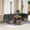 vidaXL, VidaXL - Garten-sofa-set poly-rattan, One Size, Grau
