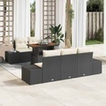 vidaXL, VidaXL - Garten-sofa-set poly-rattan, One Size, Schwarz