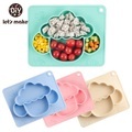 undefined, Baby Food Grade Silicone Feeding Set Baby Dishes Sheep Shape Waterproof Non-slip Feeding Silicone Tableware Children’s Products