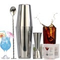 undefined, Boston Cocktail Shaker Set,Bartender Kit, For Mixed Drinks Martini Home Bar Tools Stainless Steel, Suitable For Beginners