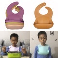 undefined, Silicone baby bib to eat children waterproof solid food pocket baby feeding bavoir bavaglini neonato bavette souple slabbertje