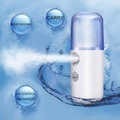 undefined, Portable Nano Mist Facial Sprayer USB Rechargeable Mini Humidifier Face Moisturizing Nebulizer Beauty Skin Care Tools