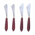 undefined, 4Pcs/set Stainless Steel Spatula Kit Palette Gouache Supplies For Oil Painting Knife Fine Arts Painting Tool Set Flexible Blades