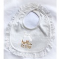 undefined, Customized Baby Shower Baby Girl Lace Bibs Cotton Named Baptism Bib Newborn Infant Saliva Bowknot Lace Feeding Accessory Bibs
