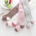 undefined, Newborn Warm Stripe Soft Cotton Baby Girl Tights Infant Solid Leg Warmers Pantyhose Baby Breathable Comfortable Stockings
