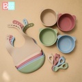undefined, Bite Bites Baby Silicone tableware Set Baby Feeding Bowl BPA Free Waterproof Spoon Non-Slip Crockery Dishes for Baby Tableware