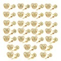 undefined, 2021 Pink Initial Letter Baby Pacifier With Clips Infant Newborn Nipple For Baby Shower Gift 6M-12M