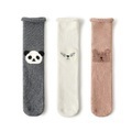 undefined, 3 Colors In-tube Baby Socks Thickened Warm Baby Long Tube Socks Over The Knee Socks Children Without Heel Cartoon Socks For Baby