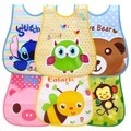 undefined, Baby Bib Removable Waterproof Saliva Rice Pocket Imitation Silicone Stereo Children Baby Feeding Bavoir Manches Cartoon Bebé Bib