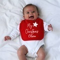 undefined, Personalized First Christmas Baby Bibs Custom Name Baby Christmas Party Accessory Kids Gifs of Celebrating First Christmas
