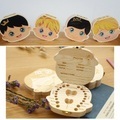 undefined, English Baby Wood Tooth Box Organizer Milk Teeth Storage Collect Teeth Umbilica Save Gifts Baby Tooth Box