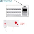undefined, Retekess Voice Reporting Wireless Nurse Calling System with 24 Bed Receiver+24Pcs Call Button For Nurse Station Clinic