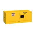 Justrite, Justrite FM-Sicherheitsschrank Piggyback Sure-Grip® EX, für entzündbare Flüssigkeiten, bis 45 Liter, selbstschliessende Türen, gelb