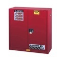 Justrite, Justrite Classic Sure-Grip® EX FM-Sicherheitsschrank, für Farb- und Aerosoldosen bis 151 Liter, selbstschliessende Türen, rot