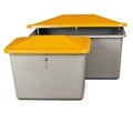 CEMO, CEMO Streugutbehälter, grau/orange, 700 Liter