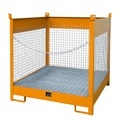bauer, Fass-Stapelpalette Bauer FSP-4 D, für 4 x 200 l Fass, orange