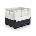 ALPHA Paletten, Palettenbox, klappbar, geschlossen, 1200x1000x973 mm, mit 3 Kufen