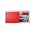 Pavoy, PAVOY Schiebetürenschrank mit 4 Fachböden + Trennwand, HxBxT 1.000 x 2.000 x 400 mm