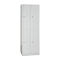 BASIC, BASIC Garderobenschrank mit 2-stöckigen Abteilen, 4 Fächer, HxBxT 1.940 x 600 x 500 mm