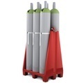 Jungheinrich PROFISHOP, Gasflaschenpalette aus PE, für bis zu 6 Gasflaschen à max. Ø 230 mm