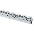 Jungheinrich PROFISHOP, Universal-Rollenschiene, Stahlrollen, mit Spurkranz, Teilung 100 mm, TK pro Rolle 20