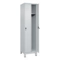 CP, C+P Spind Classic PLUS, Füsse, 2 Abteile, HxBxT 1.950 x 500 x 500 mm, lichtgrau, lichtgrau, für Vorhängeschloss, ohne Mitteltrennwand