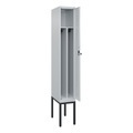 CP, C+P Spind Classic PLUS, Gestell, 1 Abteil, HxBxT 2.120 x 300 x 500 mm, lichtgrau, lichtgrau, für Vorhängeschloss, mit Mitteltrennwand