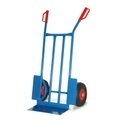 BASIC, BASIC Stahlrohr-Karre, Tragkraft 250 kg, Schaufel BxT 400 x 180 mm, Räder mit Schutzblechen