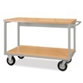 Jungheinrich PROFISHOP, Mobile Werkbank mit Rollen, 2 Holzböden à 1.500 x 750 mm, TK 600 kg