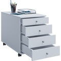 MID.YOU, MID.YOU Rollcontainer in weiß 42/57/75 cm , 'Lona Maxi' _ Kunststoff , 42x57x75 cm , melaminharzbeschichtet,Nachbildung , 000657014056