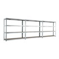 META, META Komplettpaket Weitspannregal, mit Spanplatten, HxBxT 2.470 x 6.000 x 600 mm