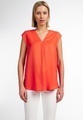 Eterna, ETERNA OHNE ARM BLUSE MODERN CLASSIC TWILL ROT UNIFARBEN