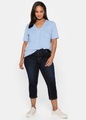 SHEEGO, Sheego Caprijeans, aus Baumwoll-Stretch, mit Kontrastnähten