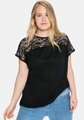 SHEEGO, Sheego Spitzenshirt, mit Spitzenpasse an der Schulterpartie