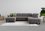 SIT&MORE, sit&more Wohnlandschaft, wahlweise mit Kopfteilverstellung, Bettfunktion und Stauraum
