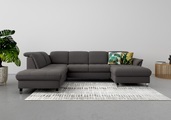SIT&MORE, sit&more Wohnlandschaft, wahlweise mit Kopfteilverstellung, Bettfunktion und Stauraum