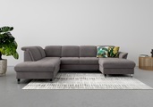 SIT&MORE, sit&more Wohnlandschaft, wahlweise mit Kopfteilverstellung, Bettfunktion und Stauraum