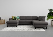 SIT&MORE, sit&more Wohnlandschaft, wahlweise mit Kopfteilverstellung, Bettfunktion und Stauraum
